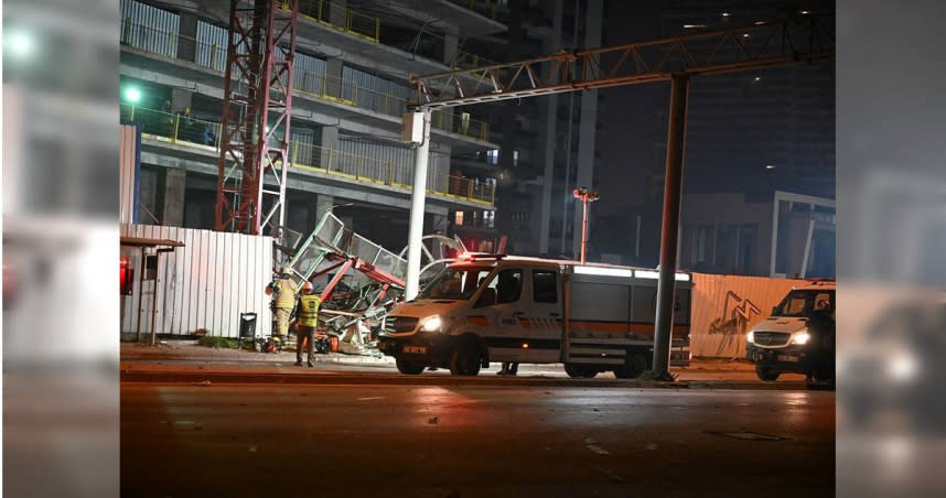 土耳其伊士麥（Izmir）一處工地發生死亡工安意外。（圖／翻攝自Twitter）