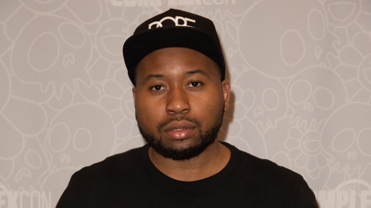 DJ Akademiks attends 2018 ComplexCon-Day 1 at Long Beach Convention Center on November 3, 2018 in Long Beach, California. (Photo by Earl Gibson III/Getty Images)