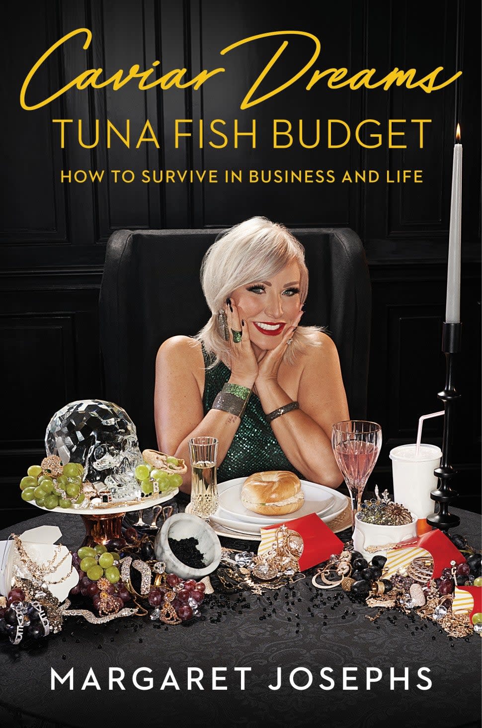 Margaret Josephs' book cover for her memoir, 'Caviar Dreams, Tuna Fish Budget.'