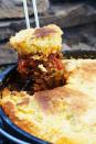 <p>This just gave you a reason to go camping.</p><p>Get the recipe from <a href="http://honestlyyum.com/11189/camp-chili-cornbread/" rel="nofollow noopener" target="_blank" data-ylk="slk:Honestly Yum;elm:context_link;itc:0;sec:content-canvas" class="link ">Honestly Yum</a>.</p>