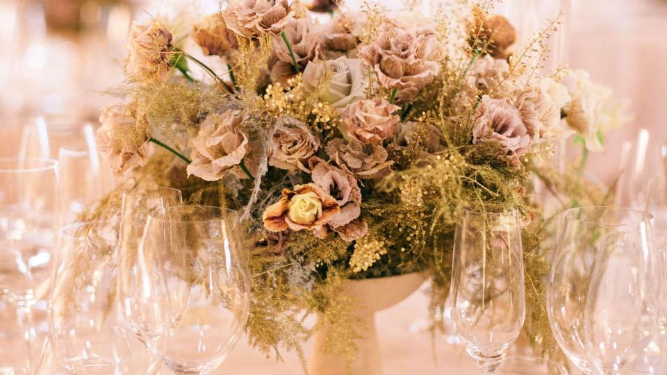 Ramo en la boda de Jordi Cruz y Rebecca Lima