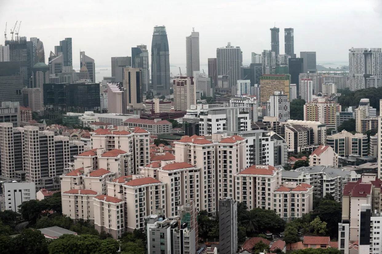 Private residential areas in Singapore.