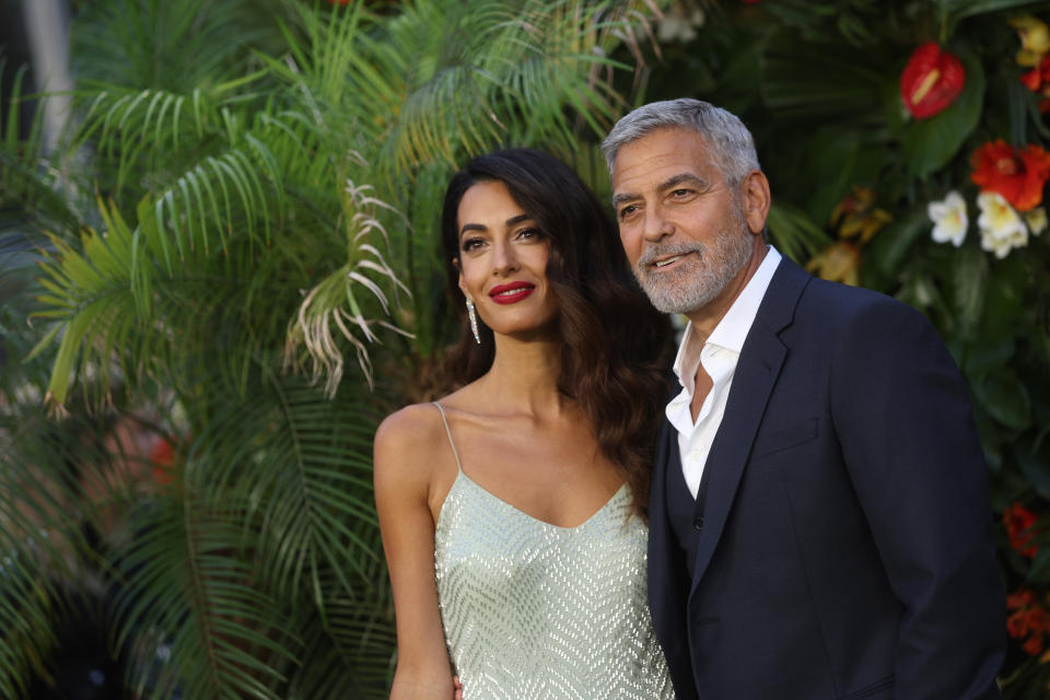 LONDON, ENGLAND - SEPTEMBER 07: George Clooney and Amal Clooney attend the 