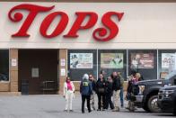 Scene of a shooting at a Tops supermarket in Buffalo, New York