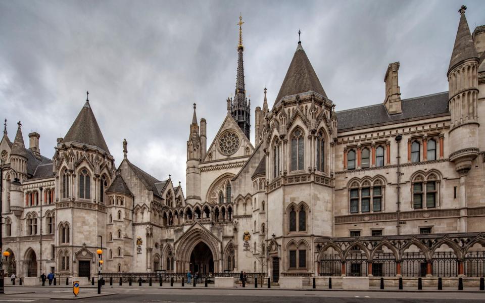 The Royal Courts of Justice, where the case will be heard - Moment RF