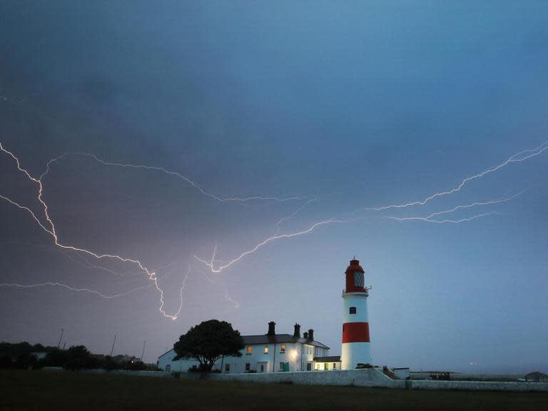 Thunderstorms, hail and heavy rain will batter central and eastern England tonight and tomorrow, causing disruption and flooding, meteorologists say.The weather will again take a turn for the worse on Tuesday and Wednesday, as the Met Office issued a yellow weather warning for thunderstorms for the south-east quarter of the UK, running from parts of the Midlands down to the southern coast.“Thunderstorms may develop bringing torrential rain, hail and lightning to a few places, with potential disruption to travel and flooding,” says the warning.Heavy rain is expected to hit Lincolnshire again, adding to the pressure on the flood-hit area of Wainfleet while government agencies battle to pump out excess water.Residents have been told to avoid using toilets, washing machines and baths due to a strain on the sewerage system. Occupants of some 590 evacuated homes might not be able to return until Friday 21 June.Wainfleet first flooded on Wednesday 12 June after two months’ worth of rain fell in just two days in the area, in what the Environment Agency described as an “unprecedented” situation.The River Steeping burst its banks on Wednesday, flooding some 130 homes and causing the evacuation of 590 in total.On Monday, the Environment Agency Midlands said its teams had been pumping water away from Wainfleet overnight.“So far, we’ve shifted 225 Olympic-sized swimming pools’ worth of water,” the agency tweeted. It said river levels in the area continued to drop and the river bank repair was holding, but two flood warnings remain in place as the River Steeping’s levels remain high.Further rain is expected for Tuesday and Wednesday, with likely thunderstorms across central and eastern England.Meteorologists say there is a chance of train delays and cancellations across the region on Wednesday, as well as road closures and even power cuts to homes and businesses.Northern England and north Wales will be warm and bright on Tuesday, but rainfall is forecast there too – as in the rest of England.Scotland and Northern Ireland should manage to stay mostly dry.The showers should move northward into Thursday and they will be heaviest in the north, leaving much of England and Wales to enjoy long sunny spells, although showers may develop again.Scotland and Northern Ireland will again see frequent thundery showers on an otherwise good day on Thursday.And summery weather might not develop for a long while, as meteorologists say the weather could potentially turn warm and settled – in late June. The Met Office says that the UK will again be hit by moving bands of rain and changeable weather next week, especially in the north and the west. Additional reporting by agencies