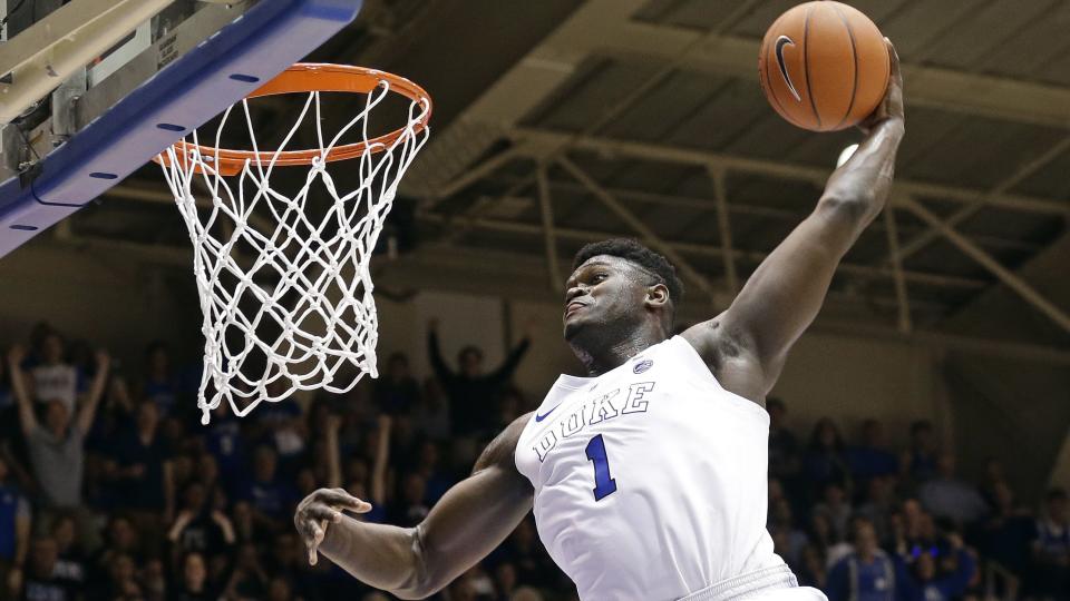 Zion Williamson and Duke are still scheduled to play hated rival UNC at least twice this season. (AP)