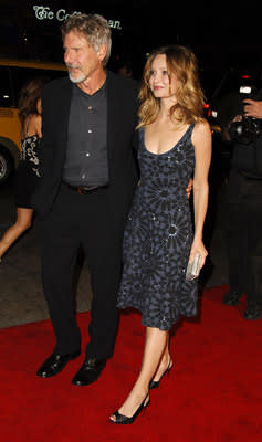 Harrison Ford and Calista Flockhart at the LA premiere of Warner Bros. Pictures' Firewall