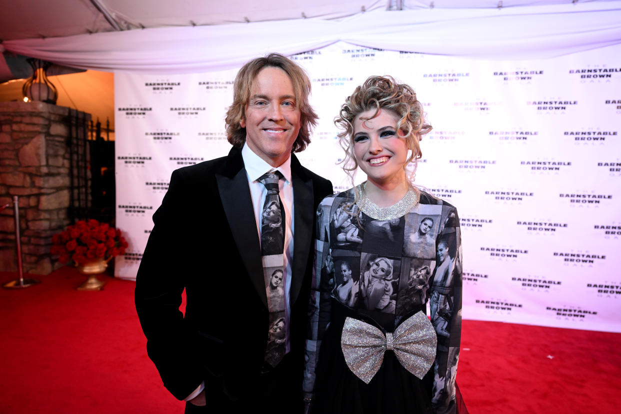 LOUISVILLE, KENTUCKY - MAY 05: Larry Birkhead and Dannielynn Birkhead attends the 149th Kentucky Derby Barnstable Brown Gala at Barnstable-Brown Mansion on May 05, 2023 in Louisville, Kentucky. (Photo by Stephen J. Cohen/Getty Images)