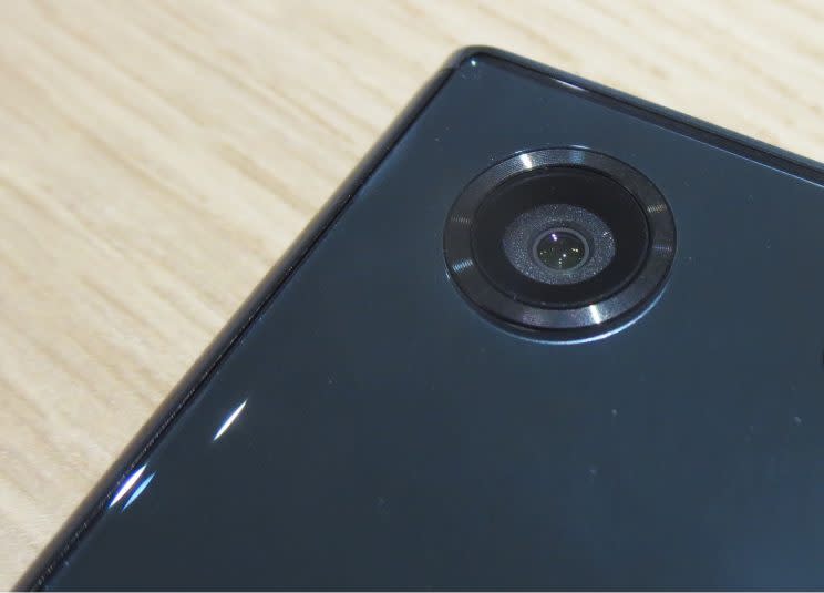 The Sony Xperia XZ Premium rear camera.