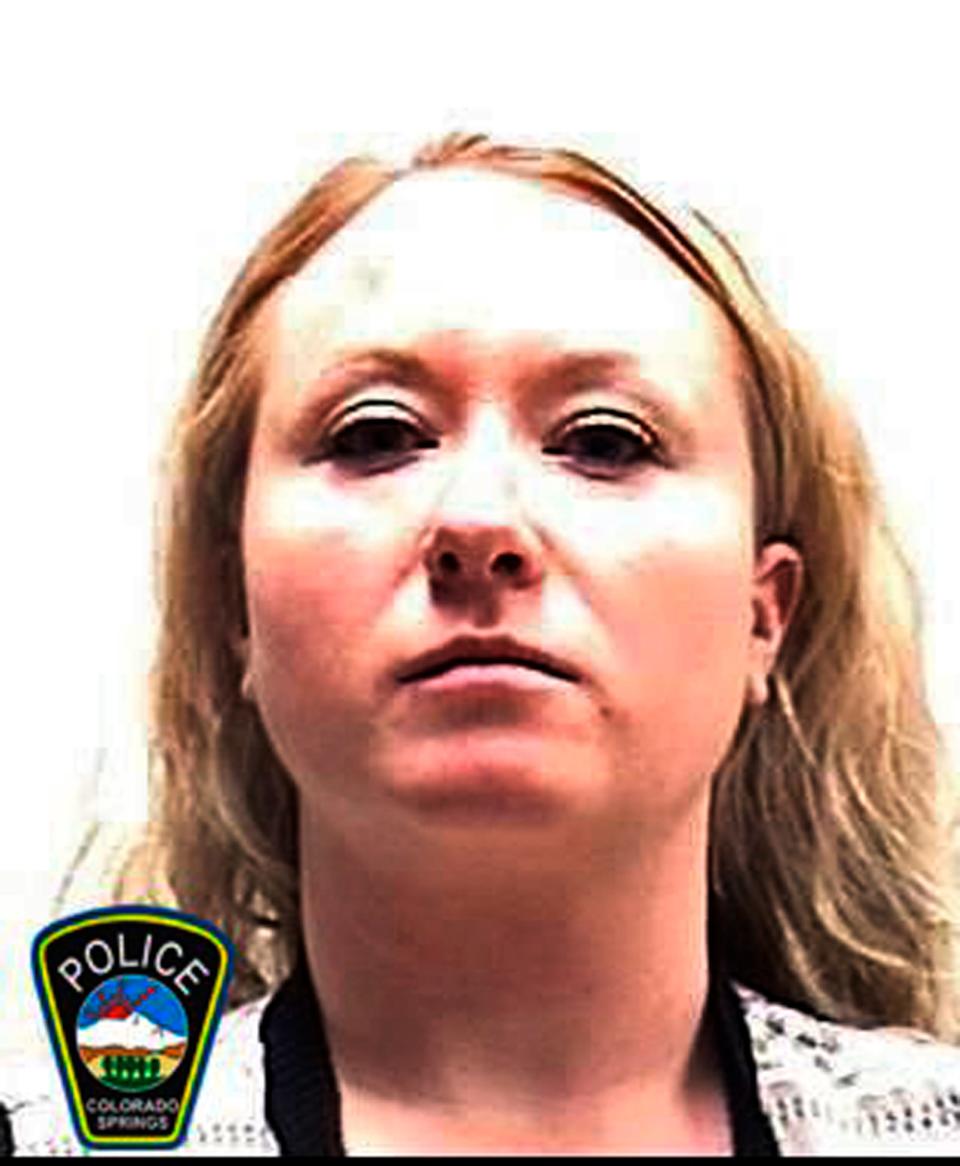 This undated file booking photo provided by the Colorado Springs Police Department shows Krystal Jean Lee Kenney, who pleaded guilty to tampering with evidence in the disappearance of Kelsey Berreth.