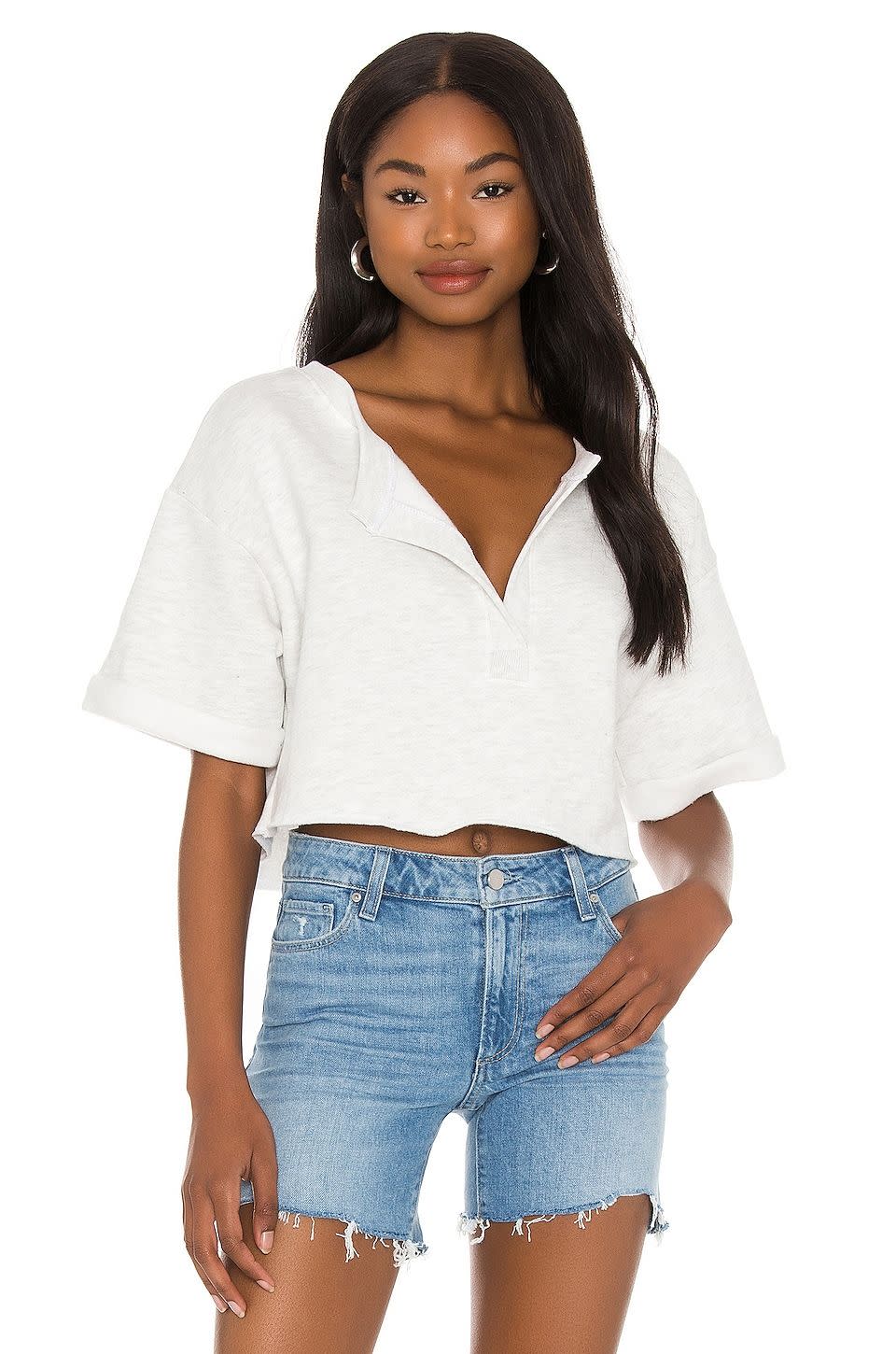 21) Terry Cropped Top