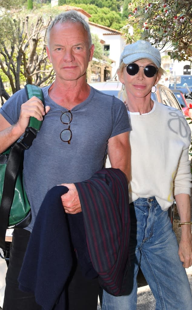 Sting, Trudie Styler, Cannes