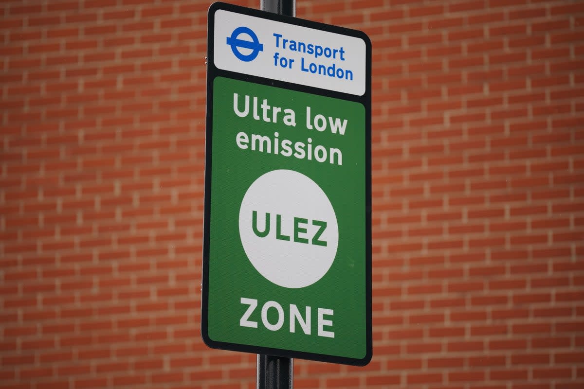 The Ultra low emission zone (Ulez) expanded at the end of August to cover the whole of Greater London (PA Wire)