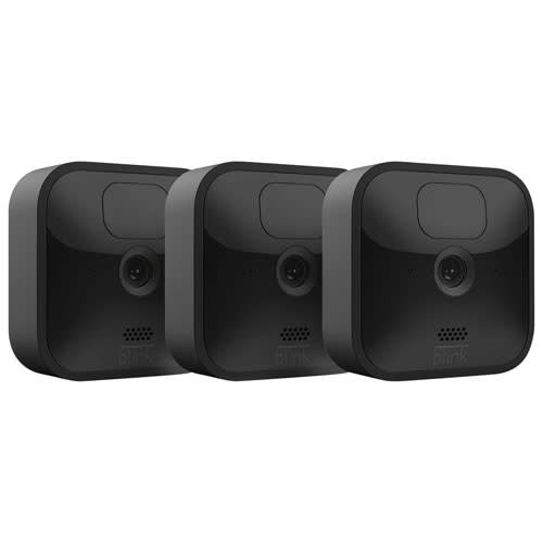 Blink Outdoor Wire-Free 1080p IP Security Camera System 3-Pack. Image via Best Buy.