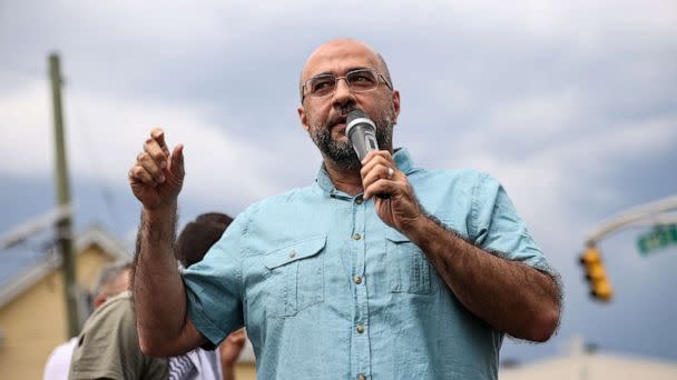 PHOTO: Prospect Park Mayor Mohamed Khairullah speaks at Gould Park of Paterson on May 16, 2021 in New Jersey. (Tayfun Coskun/Anadolu Agency via Getty Images, FILE)