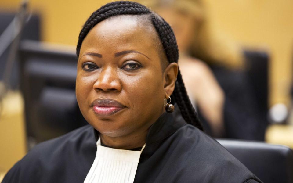 Chief Prosecutor Fatou Bensouda during the trial against former Congolese militia leader Germain Katanga - EPA