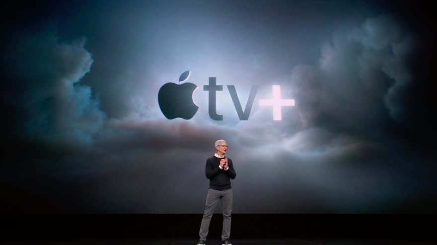 Tim Cook, CEO de Apple, en la presentación de Apple TV.