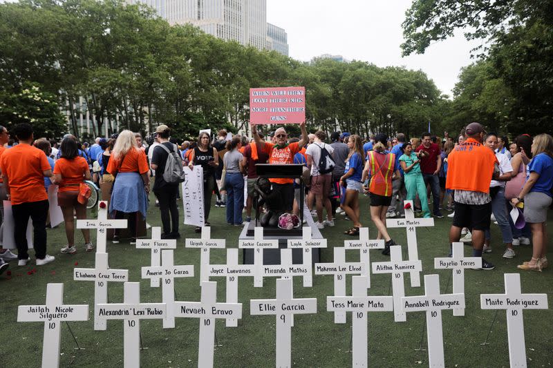 "March for Our Lives", rally against gun violence in New York City