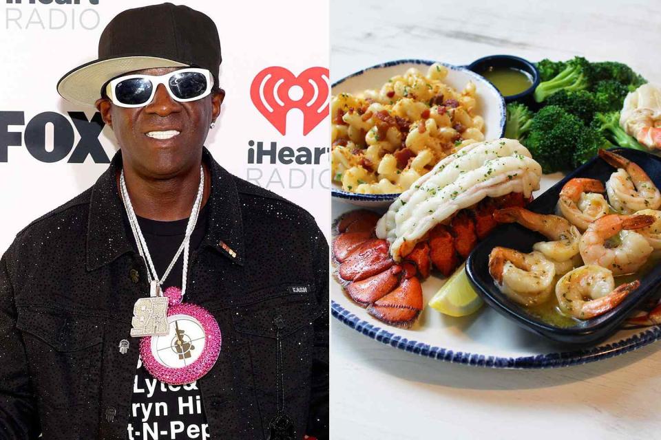 <p>Jesse Grant/Getty Images; Red Lobster</p> Flavor Flav partners with Red Lobster for secret menu item