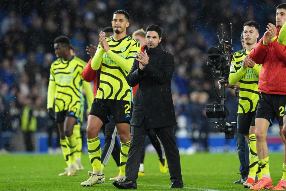 Arsenal face Bayern Munich in the Champions League with Mikel Arteta’s youthful side ready to consign previous defeats to history (Gareth Fuller/PA Wire)