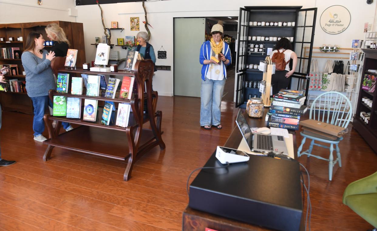 Page & Flame is a new independent bookstore and candle shop in Landrum. The owner of the store is Amanda Edwards.