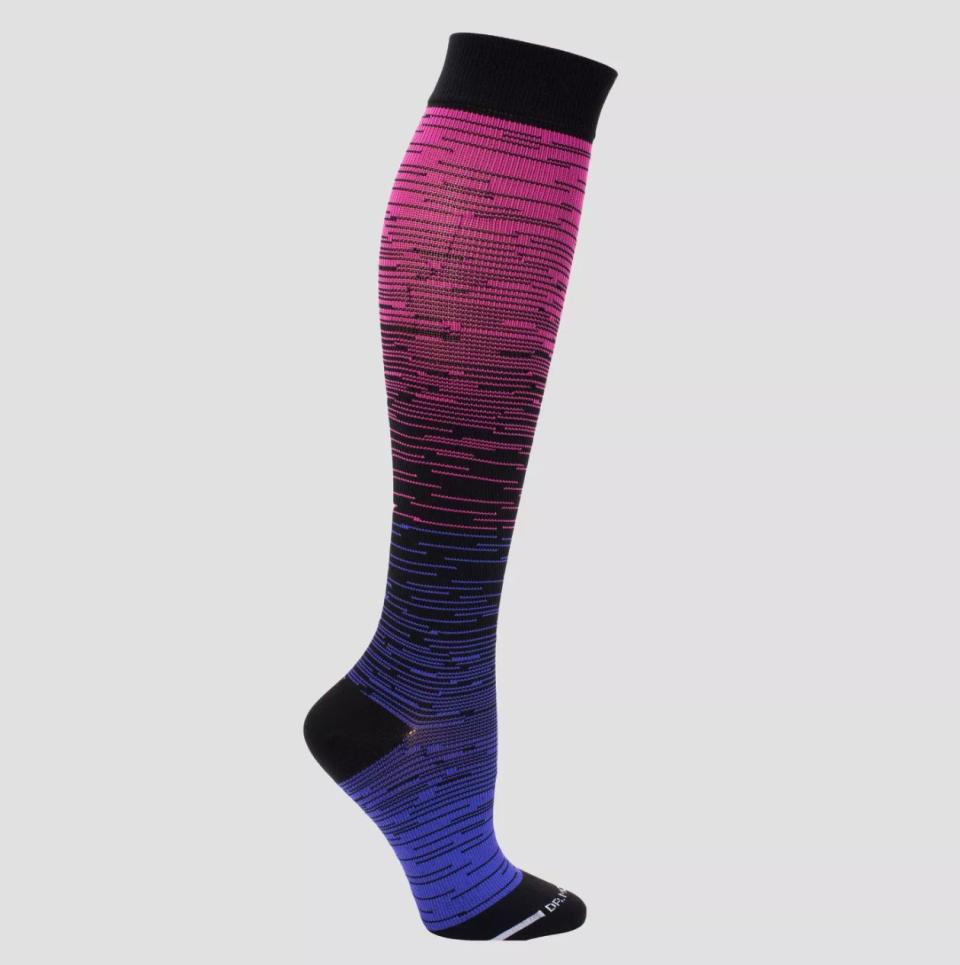 A ﻿<a href="https://fave.co/2qLArtU" target="_blank" rel="noopener noreferrer">pair of compression socks</a><a href="https://www.target.com/p/dr-motion-women-39-s-mild-compression-knee-high-socks-sport-ombre-black-fuchsia-4-10/-/A-53171476">﻿</a> are a great idea for anyone who finds themselves needing more circulation, but especially those who are seated in a car or on a plane for long periods of time. <a href="https://fave.co/2qLArtU" target="_blank" rel="noopener noreferrer">Get them at Target</a>.