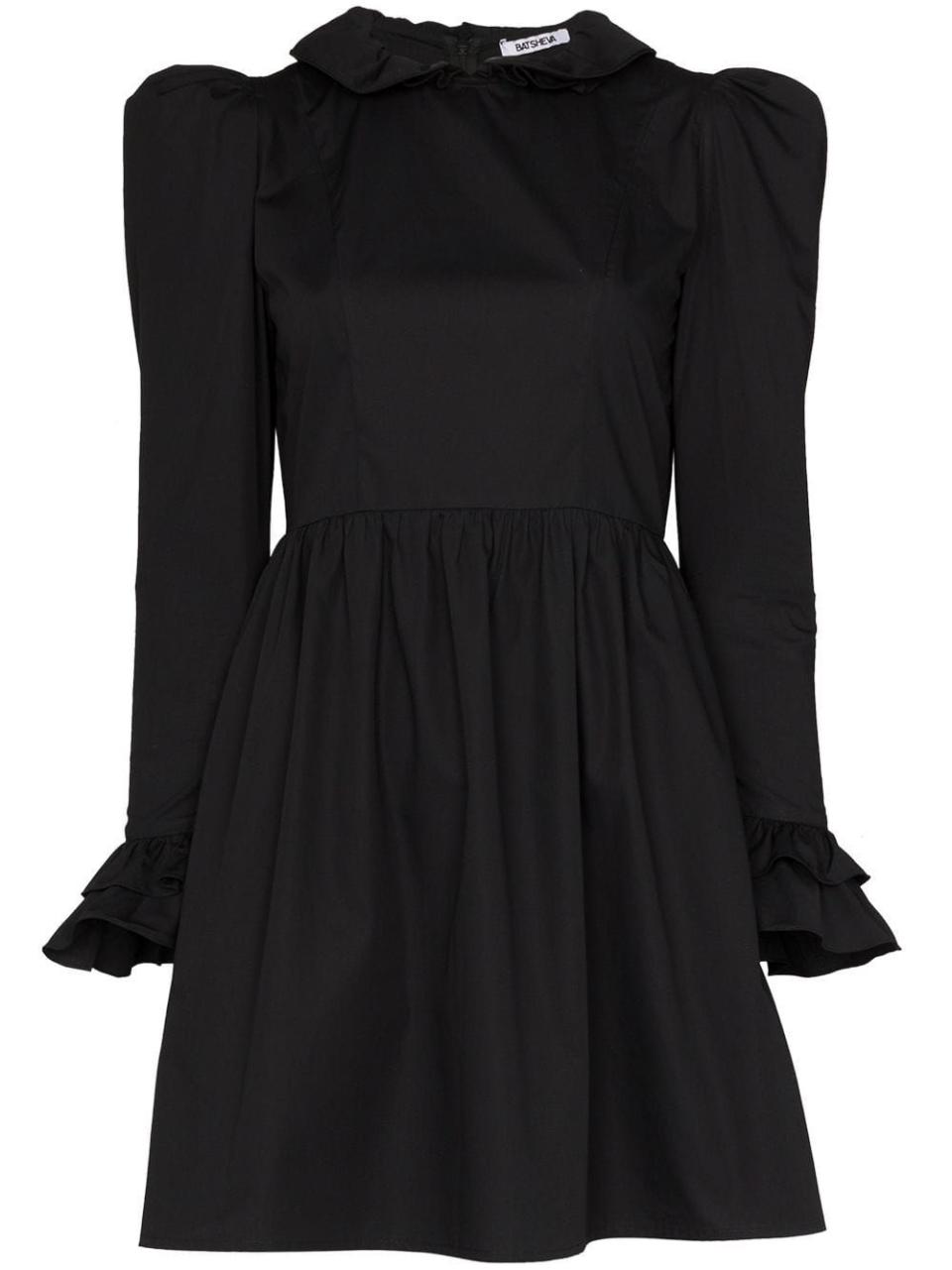 6) Prairie High-Neck Mini Dress