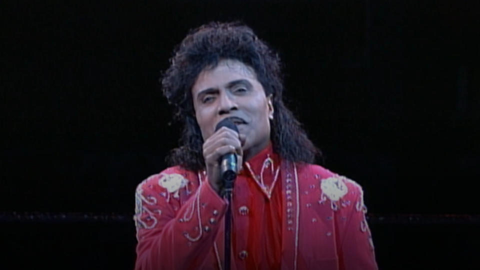 <p> Another celebrity guest featured at WrestleMania X was legendary R&B trailblazer, Little Richard, who was on hand to perform “America the Beautiful” to kick off the historic event. </p>