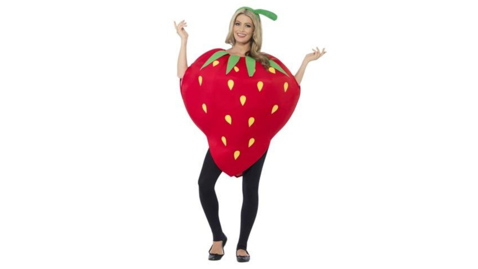 Last-minute Halloween costumes: Strawberry.