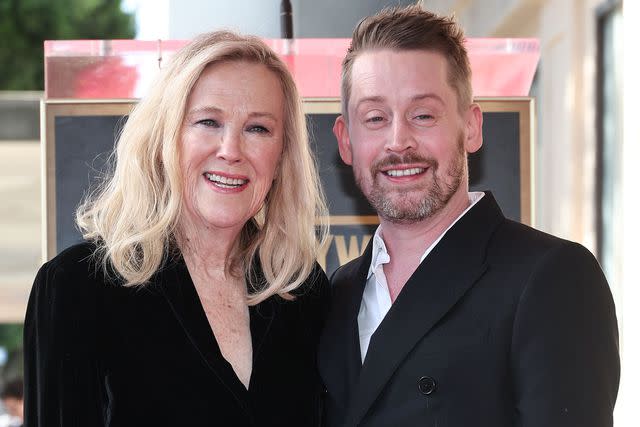 <p>John Salangsang/Shutterstock</p> Catherine O'Hara attends Macaulay Culkin's Hollywood Walk of Fame ceremony