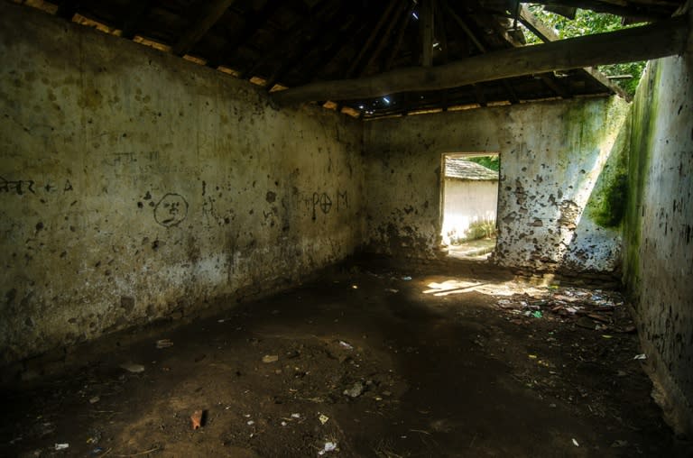 A room in a village in Jharkhand state where five middle-aged women were murdered accused of being witches and practicing black magic in August 2015