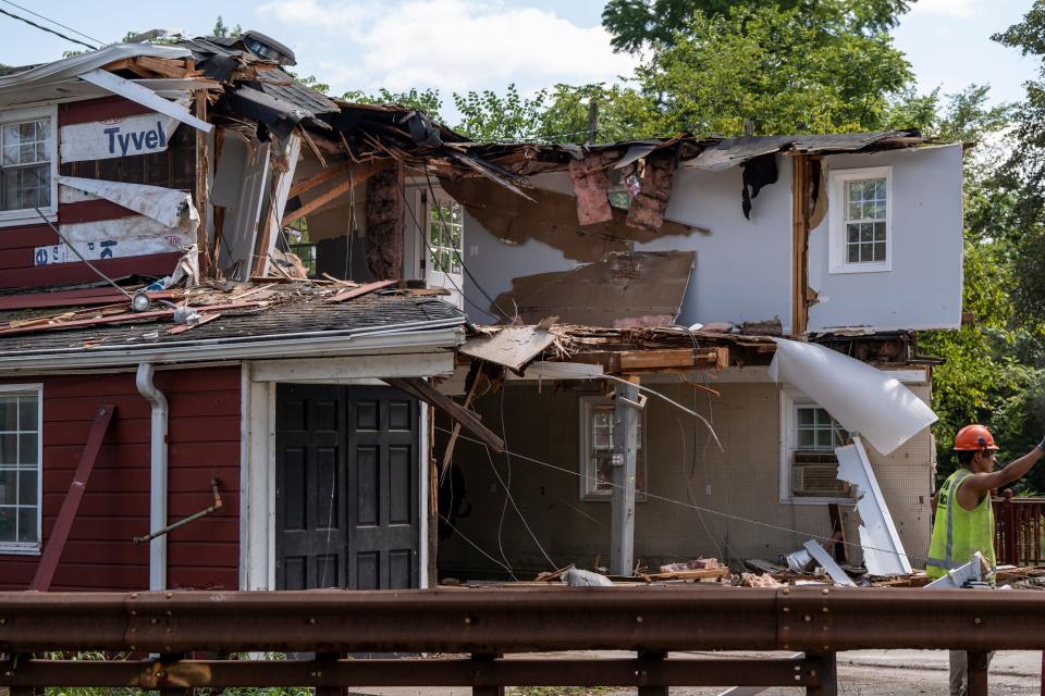 Saddle River Hardware on East Allendale Road in Saddle River, NJ is demolished on Wednesday, August 30, 2023.