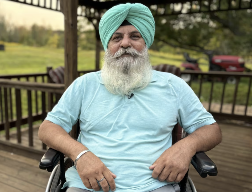 Jasjit Dhaliwal, Kaler's son-in-law, said Brampton Civic Hospital failed to provide a medical reason for the shaving. 'They just did what they wanted to do, I guess,' he says. (Dale Manucdoc/CBC)