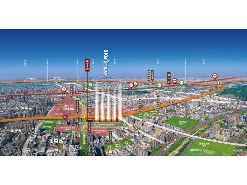 ▲ 「太原YES」空拍環境示意圖