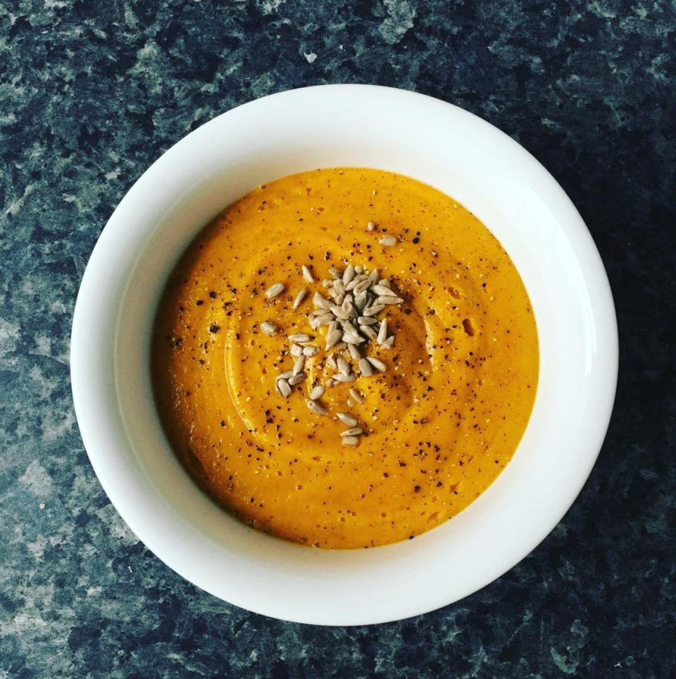 <p>Who said pumpkin was just for Halloween? Add ginger for a bit of an aromatic kick, like in <a rel="nofollow noopener" href="http://www.jamieoliver.com/recipes/vegetables-recipes/pumpkin-ginger-soup/" target="_blank" data-ylk="slk:this recipe from Jamie Oliver;elm:context_link;itc:0;sec:content-canvas" class="link ">this recipe from Jamie Oliver</a> [Photo: Instagram/the_seed_of_life] </p>