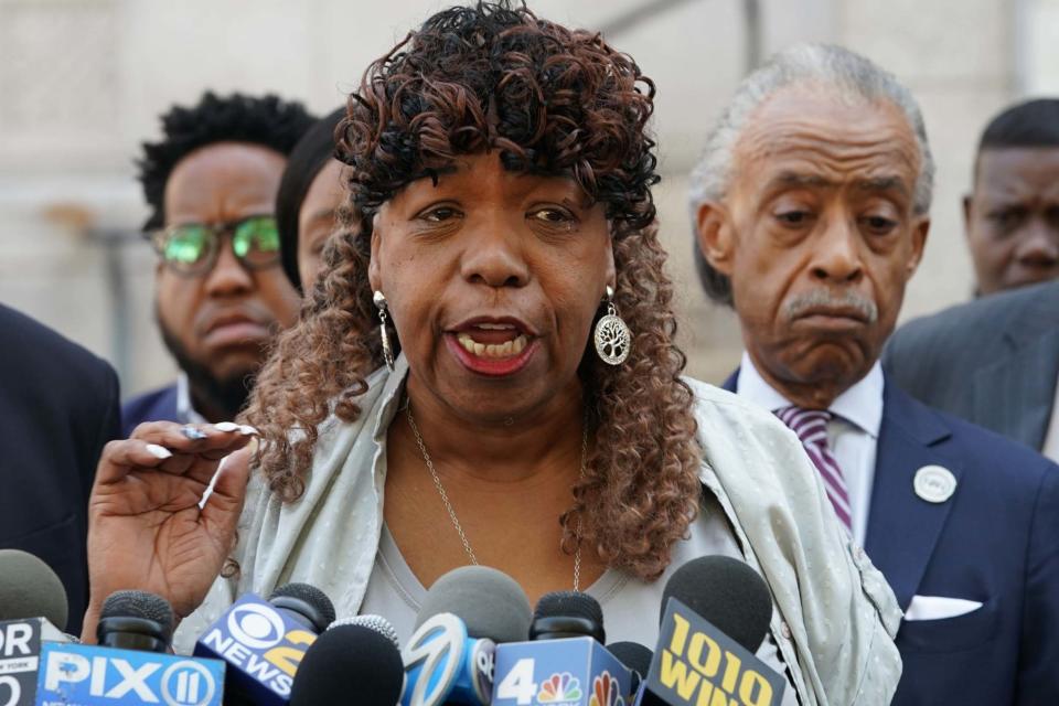 Eric Garner’s mother, Gwen Carr, accused the Department of Justice of