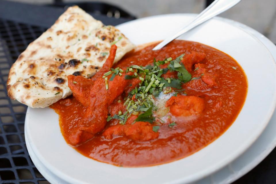 Taste of India's Butter Chicken cooked in a tomato sauce finished with clarified butter.