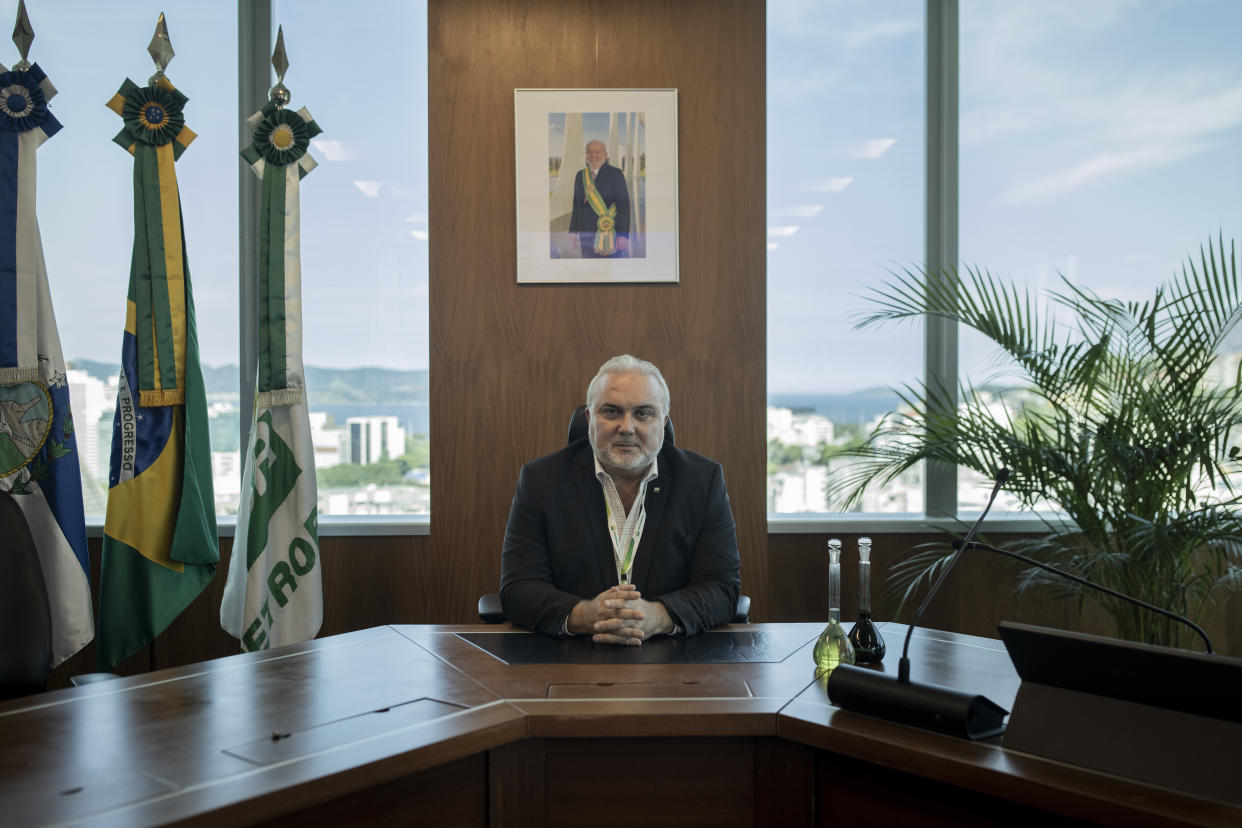 Jean Paul Prates, director ejecutivo de la petrolera brasileña Petrobas, en las oficinas centrales de la empresa en Río de Janeiro, el 28 de febrero de 2024. (Victor Moriyama/The New York Times)