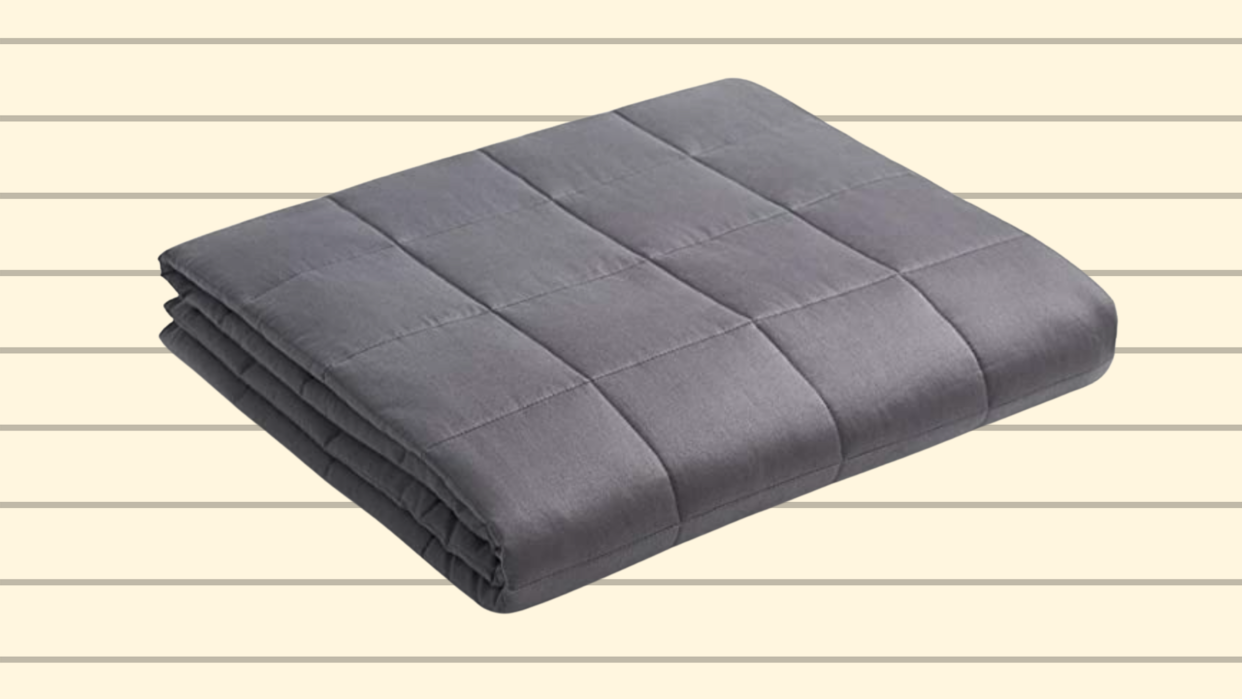 This weighted blanket makes counting sheep easy. (Photo: Amazon)