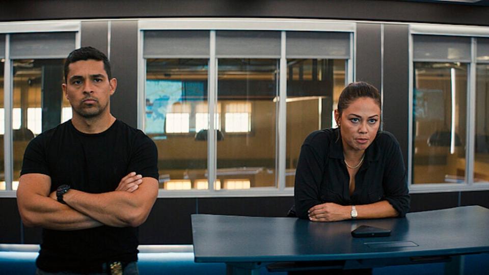 Wilmer Valderrama and Vanessa Lachey in “NCIS: Hawai’i” on CBS