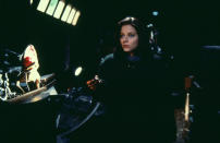 Jodie Foster won an Academy Award for her role as trainee FBI agent Clarice Starling in this adaptation of the novel by Thomas Harris which sees her tracking down psychiatrist Hannibal Lecter - played by Sir Anthony Hopkins - who is behind bars for cannibalism in the hope of catching a serial killer. Foster revealed that she was frightened to speak to Hopkins due to his chilling portrayal of Lecter.