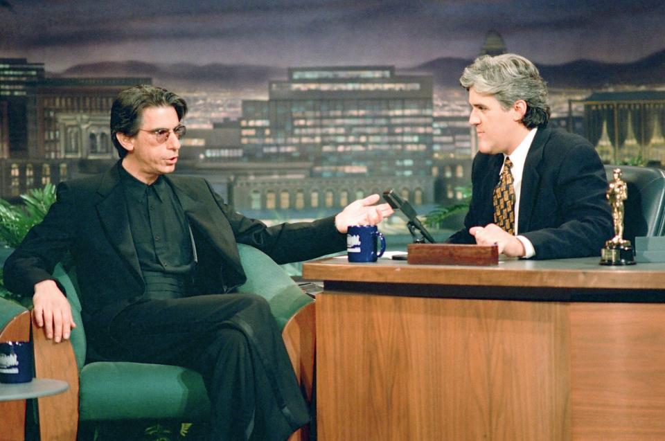 Richard Belzer interviewed by Jay Leno on the Tonight Show, 1994 - Margaret Norton/NBCUniversal via Getty Images 