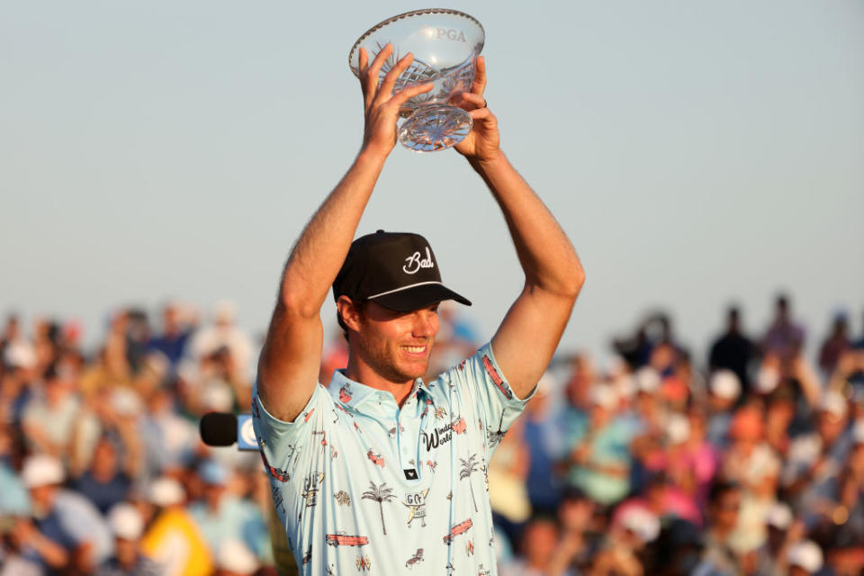Ben Cook with the Crystal Bowl at Kiawah Island in 2021