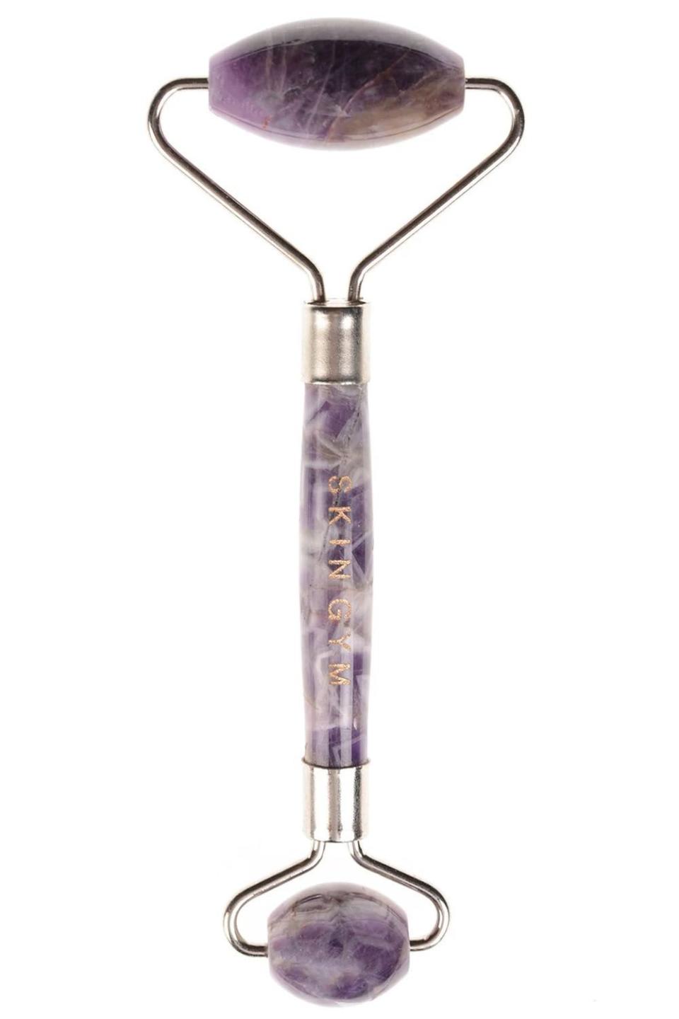 21) Skin Gym Amethyst Crystal Facial Roller