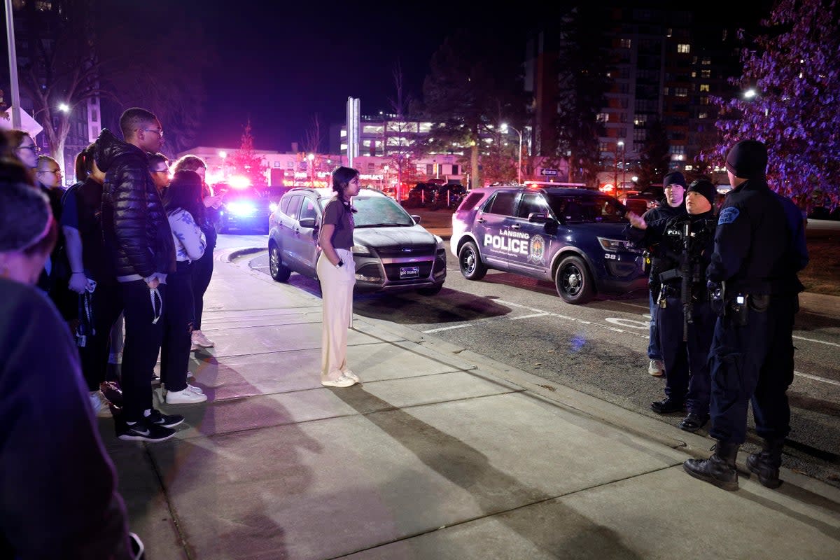 Michigan State Shooting (Copyright 2023 The Associated Press. All rights reserved.)