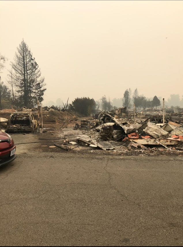 Tania Pineda's Oregon home was completely destroyed by the Almeda Fire in 2020. For over eight months, her family lived in an RV, which sweltered in the heat during summer 2021.