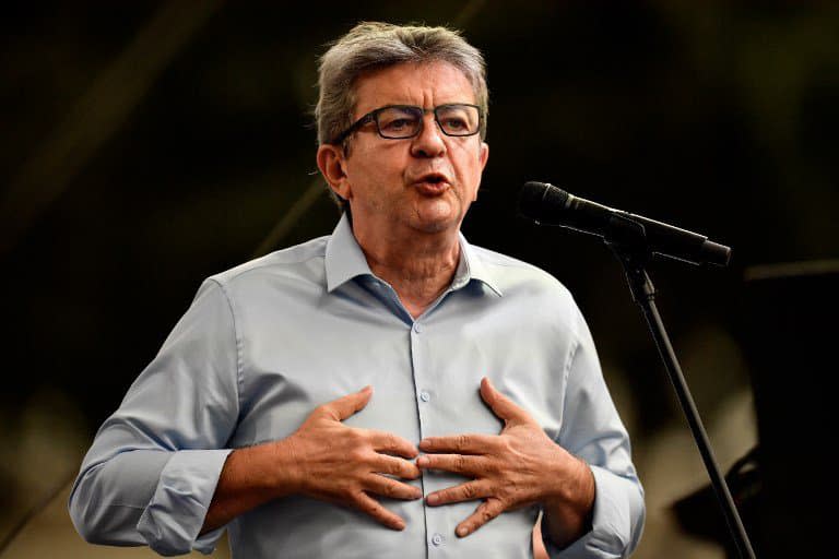 Jean-Luc Mélenchon le 25 août aux Amphi d'été de La France Insoumise à Marseille. - CHRISTOPHE SIMON / AFP