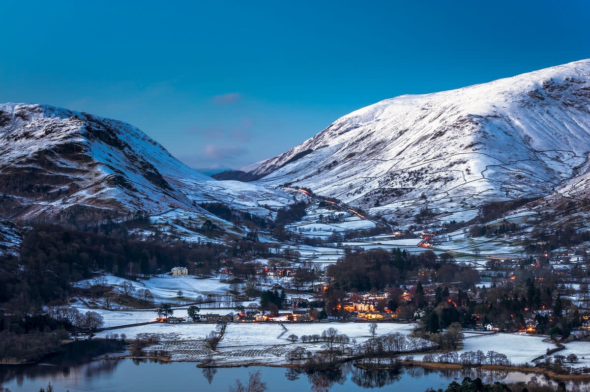 The Lake District’s peaks are be especially dramatic when covered in snow (Getty Images)