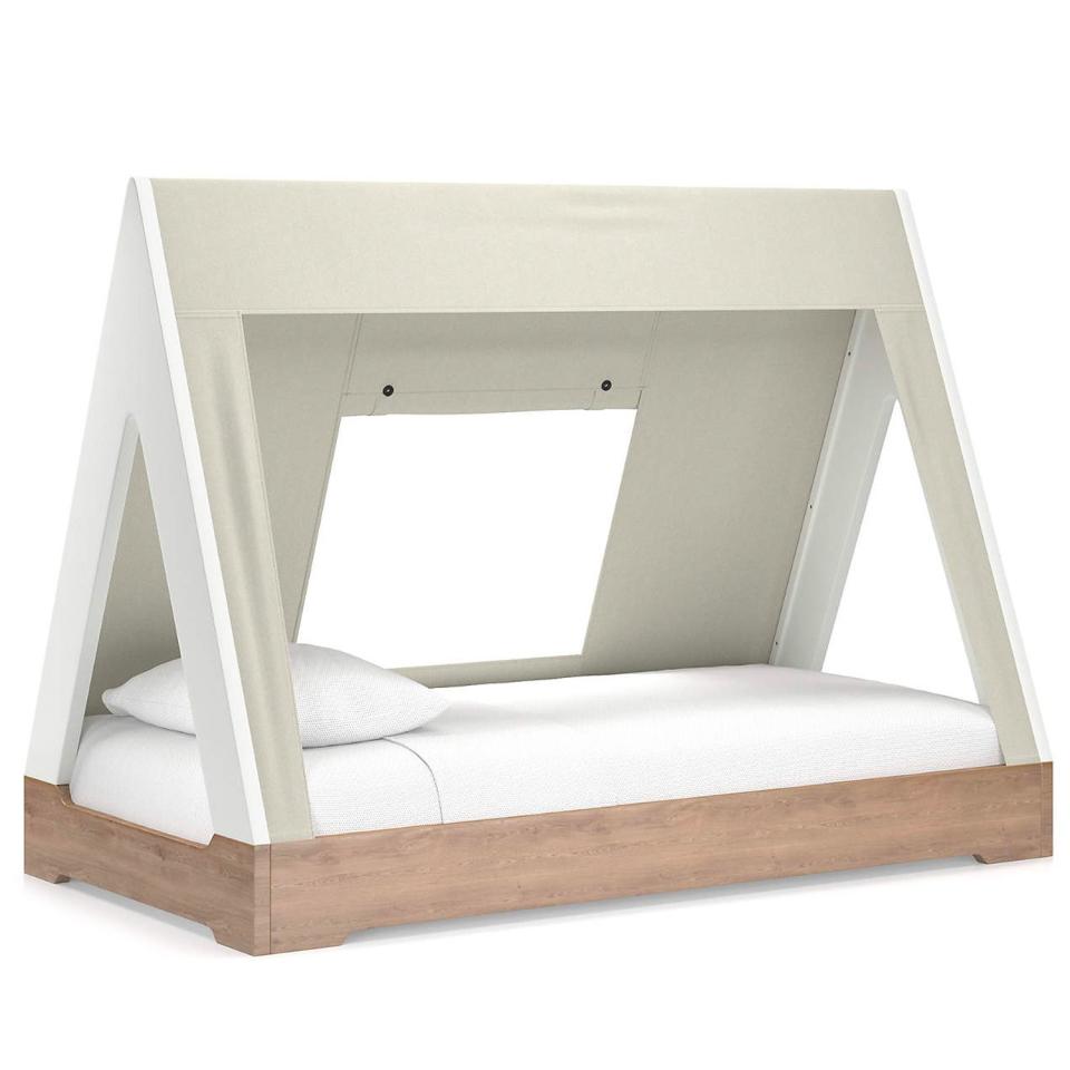 <p><a href="https://go.redirectingat.com?id=74968X1596630&url=https%3A%2F%2Fwww.crateandbarrel.com%2Fkids-wood-tent-bed-set%2Fs154304&sref=https%3A%2F%2Fwww.bestproducts.com%2Fparenting%2Fkids%2Fg38684637%2Fbest-montessori-beds%2F" rel="nofollow noopener" target="_blank" data-ylk="slk:Shop Now;elm:context_link;itc:0;sec:content-canvas" class="link ">Shop Now</a></p><p>Kids Wood Tent Bed Set</p><p>crateandbarrel.com</p><p>$1299.00</p>